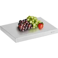 Mahlzeit Servierplatte Kühlplatte, 53 x 32,5 x 4,5 cm, Serviertablett, Kühltablett, Edelstahl