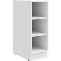Küchen-Preisbombe Unterschrank Regal 30 cm Weiß Landhaus Küche Küchenzeile Küchenblock Einbauküche