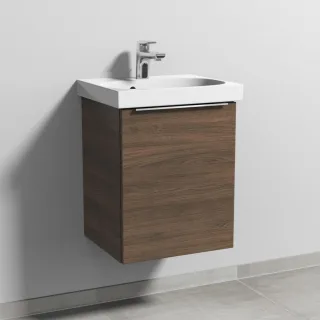 Sanipa 3way Waschtischunterbau zu Geberit Acanto Waschtisch mit 1 Tür, Eiche-Arizona UM41480