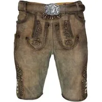 Maddox Trachtenlederhose MADDOX Kurze Herren Lederhose 'Zugersee' mit Gürte