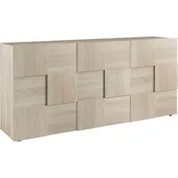 Home affaire Sideboard Dama Breite 181, Kommode 3 Türen, Anrichte, Front in 3D-Optik, viel Stauraum, verschiedene Farben