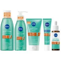 Nivea Hautreinigungs-Set Derma Skin Clear Day & Night Routine 5er Set, 5-tlg.
