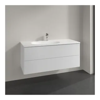 Villeroy und Boch Antao Waschtisch-Unterschrank L06000GF 118,8x50,4x49,3cm, ohne Frontstruktur, glossy white lacquer