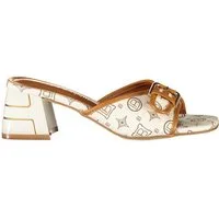 Laura Biagiotti Zehentrenner Beige Damensandalen mit Kontrastdetails und 5 cm