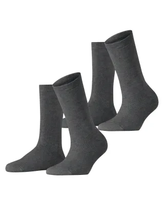 ESPRIT socks & tights - Esprit Cloud 2-Pack Damen anthra.mel - Gr. - 40.5