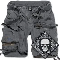 Brandit Cargoshorts Cargo Shorts kurze Hose robust schwere Qualität mit UD Bandana
