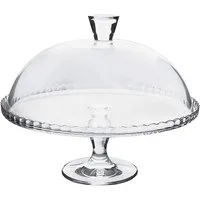 Pasabahce Tortenplatte Pasabahce Servierplatte Elegantes Transparent Patisserie-Set, (2-tlg)