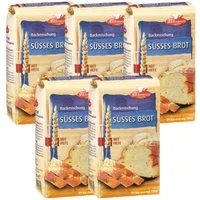 Bielmeier Backmischung Süßes Brot Küchenmeister, 1 x 2500 g, (5 x 500g), Made in Baden-Württemberg (SET314021-5)