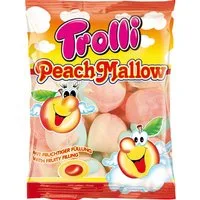 TROLLI Süßigkeit, Trolli Peach Mallow extra softer Schaumzucker mit Füllung 150g