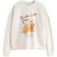 Next Sweater Lizenziertes Sweatshirt, Pumpkin Latte Snoopy (1-tlg)