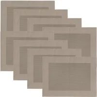 Erwin Müller Platzset Tischset "Lissabon" 8er-Pack, abwaschbar Uni