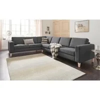 ATLANTIC home collection Ecksofa Terra L-Form, mit Wellenunterfederung, langer Schenkel links oder rechts montierbar