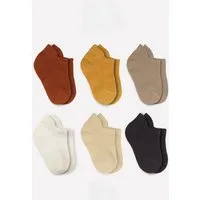 bistyle Sneakersocken (6er Pack) Sneakersocken Babys Jungen Mädchen Babysocken Kurzsocken (Set, 6-Paar, 6er-Pack) Bio-Baumwolle GOTS zertifiziert 0-6 Monate bis 2-3 Jahre