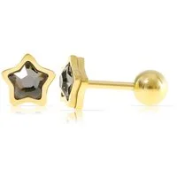 Made by Nami Ohrstecker-Set in Gold mit Edelstein aus Chirurgischem Edelstahl, Wasserfester Schmuck Geschenk für Sie Damenohrringe