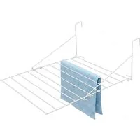 Spetebo Heizungs- und Balkonwäschetrockner Trocknergestell für Geländer oder Heizung, 73 x 58 cm - Wäscheständer platzsparend für Balkon und Bad