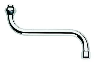 Grohe S-Auslauf 13005 Ausladung 150mm für Küchen-Wandbatterien 1/2'' chrom, 13005000 13005000
