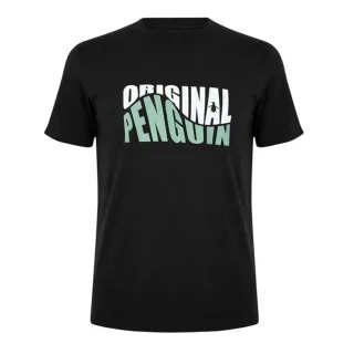 Original Penguin - "Original" T-Shirt für Herren, Rundhalsausschnitt (Schwarz)