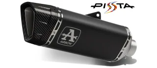 Sport Auspuff Komplettanlage Arrow Pista TITAN BLACK Aprilia RS 457 Bj.2024-2025 EURO5+ / +ABE/+Kat