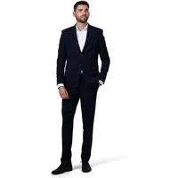 NGB Anzug Herren Business Anzug Regular Fit (Anzughose & Sakko, Anzug Set) im modernen Look, mit Kleidersack