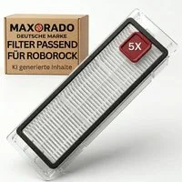 Maxorado Filter-Set Zubehör Filter passend für Roborock S4 S5 MAX S6 E3 E4 E5 Q5 Xiaomi C1, Zubehör für E202-00 E252-00 E53 E552 S402 S502 S602 S6P02, S6V52 Q5P02-00 SDLW04RR 8.02.0072