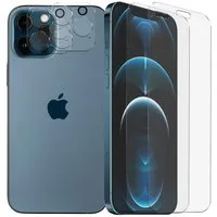 CoolGadget Schutzfolie Panzerfolie für iPhone 12 Pro Max, (Spar-Set 4in1, 2x Displayschutz, 2x Kameraschutz), Panzerglas Schutzfolie für Apple iPhone 12 Pro Max Folie