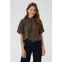 Saint Tropez Kurzarmbluse AileenSZ Flared Blouse Kunstfaser, Regular fit
