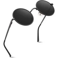 LuxusKollektion Retrosonnenbrille Sonnenbrille Polarisierte Retro Rund Herren Damen UV400 Grau Grau