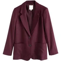 Next Jackenblazer Einreihiger Single Blazer mit hohem Leinenanteil (1-tlg)