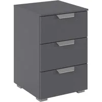 OTTO home Nachtkommode Nachttisch Nachtschrank Schubladen Sideboard Schubladenkommode ORIAS (Breite 40 cm, mit eleganter Dekor- oder Hochglanzfront), mit 3 geräumigen Schubladen für viel Stauraum MADE IN GERMANY