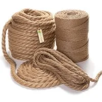 BooGardi Seil Juteseil gedreht (viele Größen · Ø 8mm x 1m), Jute Tauwerk Kordel DIY Makramee Boho Maritime Tau