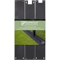 UNUS GARDEN Unkrautvlies Keinkraut® Zaunschutz Unkrautschutz, (15-St., 15er Set), saubere Mähkante, Schutz vor Unkraut unter dem Gartenzaun