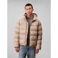 Calvin Klein Jeans Steppjacke LS NYLON MONOGRAM PUFFER JKT Mit Rundhalsausschnitt, regular fit