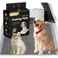 NANIPETS Hundematte Trainingspad für Hunde Welpenunterlagen, Superabsorbierendes & Auslaufsichere Aktivkohle-Hunde-PIPI-Pads, 60 x 90 cm Extra Große Pet Pads, Packung mit 25