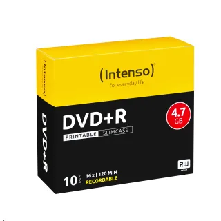 Intenso 10 x DVD+R | 4811652 | 4.7 GB 16x - mit Tintenstrahldrucker