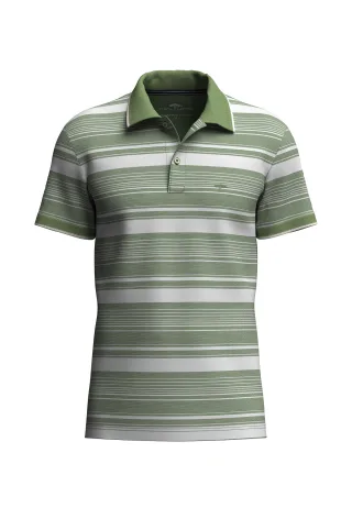 FYNCH-HATTON - Polo, 2-Tone, stripe avocado - Gr. - L