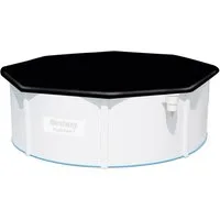 Pool-Abdeckplane Ø 401 cm (Packung, 1-St), schwarz, rund