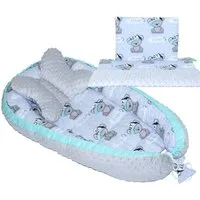 Primawela Bettnestchen Baby MINKY Nestchen Kokon Kuschelnest Kissen Decke Schmetterlingkissen