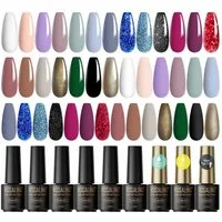 KINSI UV-Nagellack-Set Nagellack-Set 23 Flaschen, 20 Farbgele + 3 Funktionsgele,DIY Matching, 23-tlg., Tierfreundlich, ohne Zusatz von Schadstoffen, lang anhaltend