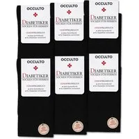 OCCULTO Basicsocken Socken Herren ohne Naht ohne Gummibund 6er Pack (Modell: Oliver) (6-Paar)