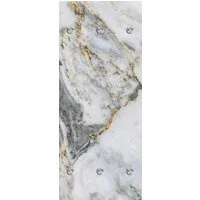 queence Wandgarderobe Marmor - Garderobe aus hochwertigem Acrylglas gold grau weiß (1 St), mit Edelstahlhaken