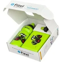 Fizzii Trinkflasche Geschenkset Flasche, Deckel & Brotbox, in toller Geschenkbox