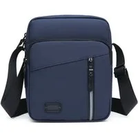 Zaewry Schultertasche Oxford Herren Tasche,Umhängetasche, Herrentasche Zum Umhängen (Verstellbarer Schultergurt Wasserdichtes Mit reflektierenden Streif), Crossbody Handytasche für Arbeit Reise Alltagsleben
