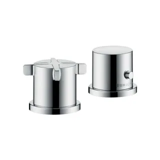 hansgrohe Axor Citterio E Fertigmontageset 36412000 2-Loch-Wannenrandarmatur, mit Thermostat, chrom