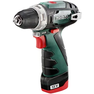 Metabo Akku-Bohrschrauber PowerMaxx BS Basic Kunststoffkoffer - 12V 2x2Ah Li-Power + LC 12 - 600984500