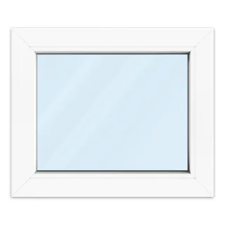 Fenster 60x50 cm, Kunststoff Profil Kömmerling 70 AD, Weiß, 600x500 mm, einteilig festverglast, 2-fach Verglasung, individuell konfigurieren