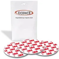 ECENCE Magnethalter 3x Magnethalterung 70mm für Rauchmelder (3-St)