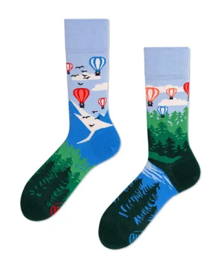 many mornings - Socken BALLON ADVENTURE grün/blau - Gr. - 46