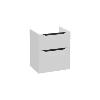 VitrA New Integra Square Waschtischunterschrank mit 2 Vollauszügen 56 x 45 x 65 cm Matt,80243 80243