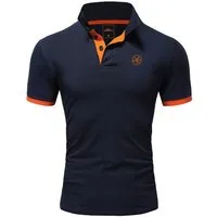 Amaci&Sons Poloshirt MEMPHIS Basic Kontrast Polo Shirt