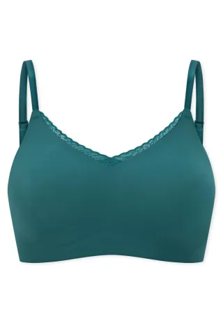 SCHIESSER - Bustier mit herausn. Pads grün - Gr. - 44